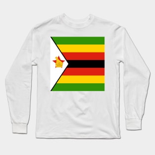 Zimbabwe Flag Long Sleeve T-Shirt